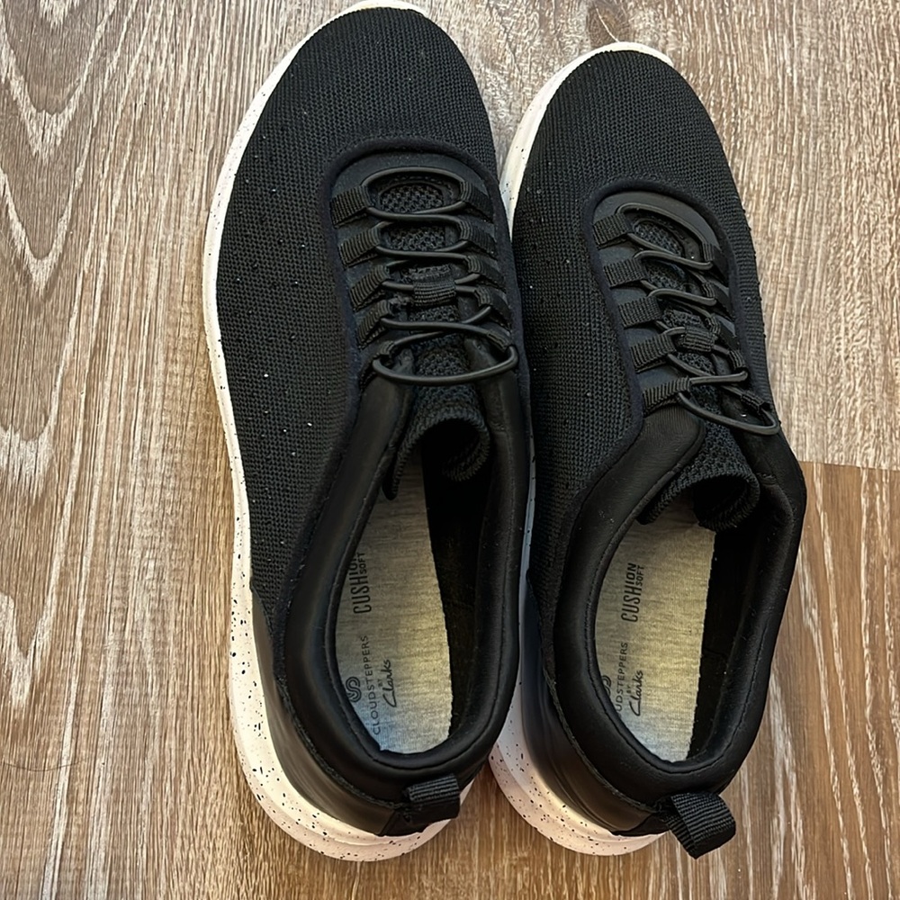 Cloudsteppers by Clark Women Black Sparkly Shoes size 9